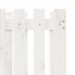 Berkfield Versatile Garden Planter With Fence Design White 70X70X70 Cm Solid Wood Pine - thumbnail 7
