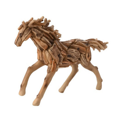 Naturecraft Resin Driftwood Collection Running Horse Figurine - image 1