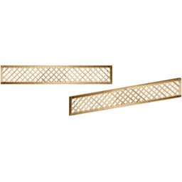 Premier Garden Supplies Elite Diamond Wooden Trellis Panel 6Ft X 1Ft (5 Pack) Standard Lattice Fencing Topper For Climbing Plant Support - thumbnail 9