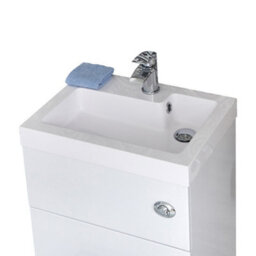 Homestylestore White Bathroom Combination Vanity And Toilet Wc Unit 502 X 890mm - thumbnail 2