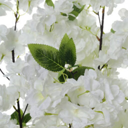 White Artificial Plant Cherry Flower Tree Fake Plant House Plant In Pot H 105 Cm - thumbnail 4