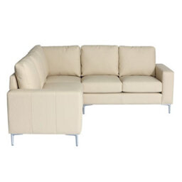 Furniture in Fashion Baltic Faux Leather Corner Sofa In Ivory - thumbnail 6