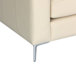 Furniture in Fashion Baltic Faux Leather Corner Sofa In Ivory - thumbnail 7