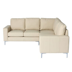 Furniture in Fashion Baltic Faux Leather Corner Sofa In Ivory - thumbnail 5