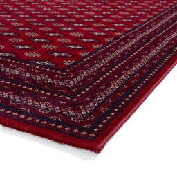 Red Traditional Bordered Stain-Resistant Rug For Bedroom, & Dining Room, Easy To Clean Bordered Area Rug-160Cm X 230Cm - thumbnail 5