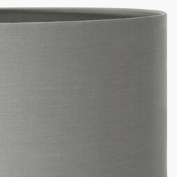 Pacific Lifestyle 45Cm Grey Drum Table Lamp Shade Poly Cotton Cylinder Floor Lampshade - thumbnail 3