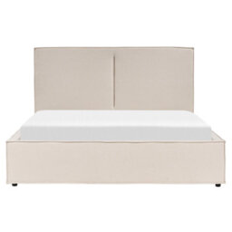 Beliani Ottoman Bed Fabric Moissac 160 X 200 Cm (Eu King Size) Beige - thumbnail 6