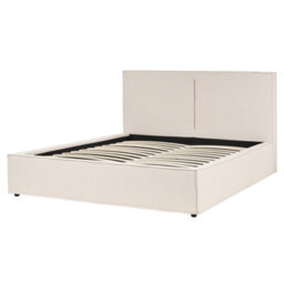 Beliani Ottoman Bed Fabric Moissac 160 X 200 Cm (Eu King Size) Beige - thumbnail 7