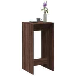 Berkfield Bar Table Brown Oak 51X50X103.5 Cm Engineered Wood - thumbnail 1