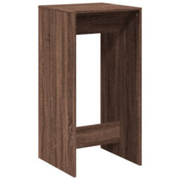 Berkfield Bar Table Brown Oak 51X50X103.5 Cm Engineered Wood - thumbnail 6