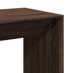 Berkfield Bar Table Brown Oak 51X50X103.5 Cm Engineered Wood - thumbnail 7