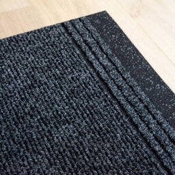 Loomed Dark Slate Grey Hard Wearing Non Slip Cut To Measure Runner Utility Mat 66Cm Wide (2Ft 2In W X 8Ft L) - thumbnail 4