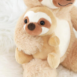 "The Magic Toy Shop 9"" Mum And Baby Sloth Plushie Soft Toy Kids Decor Sloth Teddy Stuffed Animal" - thumbnail 3