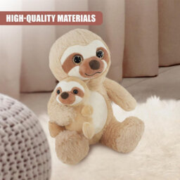 "The Magic Toy Shop 9"" Mum And Baby Sloth Plushie Soft Toy Kids Decor Sloth Teddy Stuffed Animal" - thumbnail 7