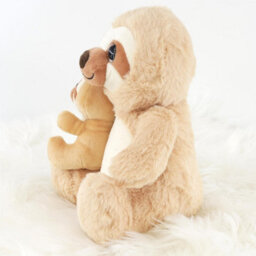 "The Magic Toy Shop 9"" Mum And Baby Sloth Plushie Soft Toy Kids Decor Sloth Teddy Stuffed Animal" - thumbnail 4