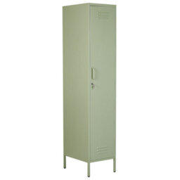 Beliani Storage Unit Frome Metal Light Green - thumbnail 1