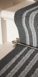 Handrails Direct Radway Chrome Stair Rod With Ball Finials - Single - For Carpet Runners - Cut To Size - thumbnail 1