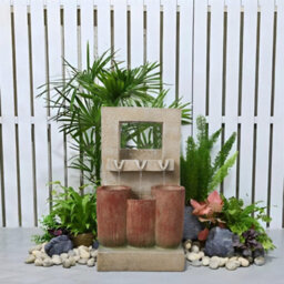 Living And Home Outdoor Solar-Powered Water Fountain Gardening Decor - thumbnail 2