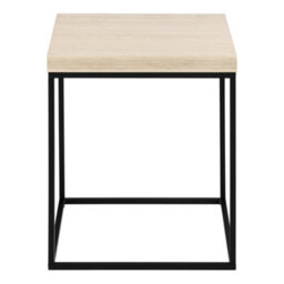 Furniture To Go Barossa Coffee Table With Light Oak Top & Black Steel Base 40Cm - thumbnail 2