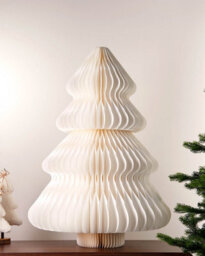 Werchristmas White Off- Paper Honeycomb Christmas Tree 3 Ft - thumbnail 3