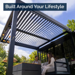 Sunopy 3X4M Premium Aluminium Matte Black Freestanding Pergola - thumbnail 5