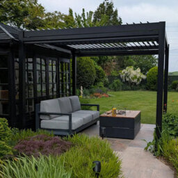 Sunopy 3X4M Premium Aluminium Matte Black Freestanding Pergola - thumbnail 1