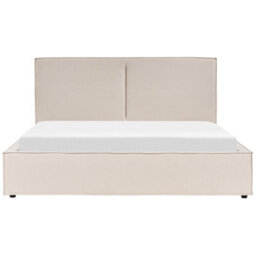 Beliani Ottoman Bed Fabric Moissac 180 X 200 Cm (Eu Super King) Beige - thumbnail 5