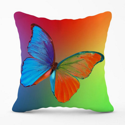 Warren Reed Designer Vibrant Butterfly Cushions 60Cm X 60Cm - image 1