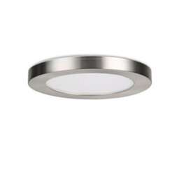 Plum&clay Gemini Nickel Led Round Ceiling & Wall Light 3 Way Colour Changing 12W - thumbnail 1