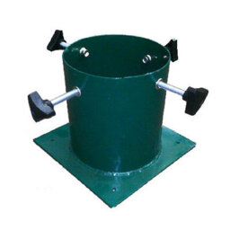 "Holly International Barrel Insert Green Metal Christmas Tree Stand For Trunk Width 4.5"" Tree Height 8Ft" - thumbnail 1