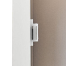 Wyld And Coco Casalux White Mdf Tall Bathroom Cabinet 30 X 160 Cm With Perforated Door And Shelves - thumbnail 9