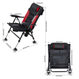 Fishing Chair With Armrest Adjustable - thumbnail 2