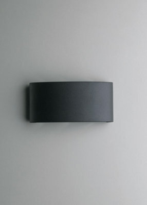 Luminosa Lighting Luminosa Outdoor Integrated Led Flush Wall Light, Antracite, Ip54, 4000K