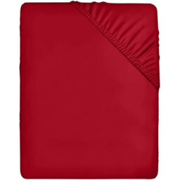 Oxford Homeware Plain Dyed Fitted Sheet 40Cm Extra Deep Pocket Soft Easy Care Bedding Sheet (W)137Cmx(L)191Cm (Double, Red) - thumbnail 6