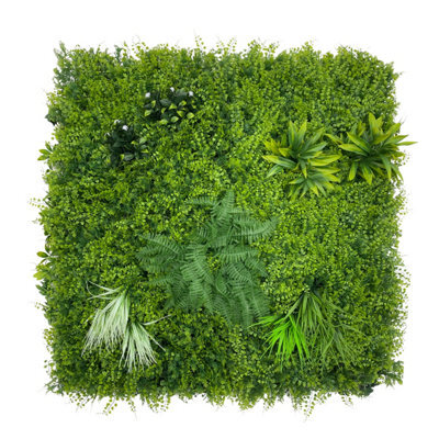 The Chair Cover Company Artificial Plant Flower Wall Panels Realistic Indoor Outdoor Greenery 1M X 1M For Home, Garden, Office Decor