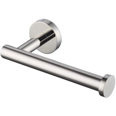 Toilet Roll Holder Chrome Tissue Paper Stand Bathroom Wall Mounted Round - image 1