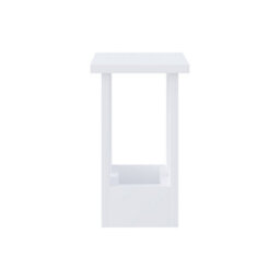 Decortie Tasos Modern Slim Side End Coffee Table 30Cm Particle Board Legs White Living Room H 50.5Cm - thumbnail 2