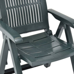 Vidaxl Garden Reclining Chairs 2 Pcs Plastic Green - thumbnail 8
