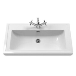 Dezine Colorado 800mm Pure White 3 Tap Hole Floorstanding Vanity Unit - thumbnail 2