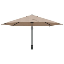 Berkfield Modern Garden Parasol Taupe, Black 248 X 248 X 148 Cm Polyester, Steel - thumbnail 4
