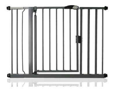 Bettacare Auto Close Stair Gate, 103.8Cm - 110.8Cm, Slate Grey, Pressure Fit Safety Gate, Baby Gate - image 1