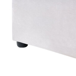 Beliani Bed Velvet Lavaur 180 X 200 Cm (Eu Super King) Off-White - thumbnail 7