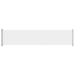 Berkfield Patio Retractable Side Awning 140X600 Cm Cream - thumbnail 2
