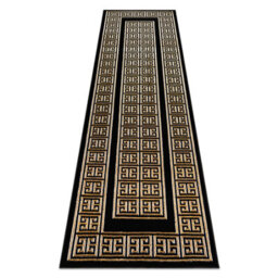 RugsX Carpet, Runner Allure 1968 Greek Key, Frame - Structural, Stylish, Glamour Black 60X300 Cm - thumbnail 4