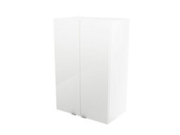 GoodHome Imandra Deep Gloss White Bathroom Double Wall Cabinet (H)90Cm (W)60Cm