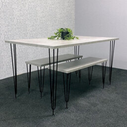 Kosy Koala Modern Grey Dining Table With 2 Benches Dining Room Furniture - thumbnail 8