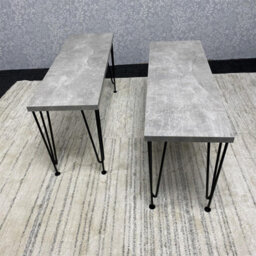 Kosy Koala Modern Grey Dining Table With 2 Benches Dining Room Furniture - thumbnail 4