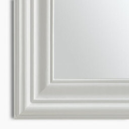 Furniturebox Uk Francis White Wood Large 110X74Cm Overmantle Arch Mirror - thumbnail 7
