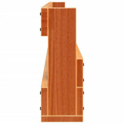 Berkfield Wall-Mounted Shoe Racks 2 Pcs Wax Brown 110X8.5X23.5 Cm Solid Wood Pine - thumbnail 7