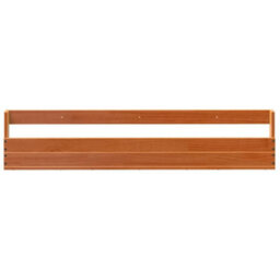 Berkfield Wall-Mounted Shoe Racks 2 Pcs Wax Brown 110X8.5X23.5 Cm Solid Wood Pine - thumbnail 6